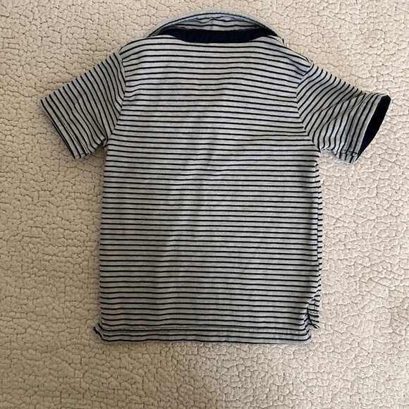 Fore!! Axel and Hudson EUC Gray/Navy Stripe Polo * - Picture 3 of 3